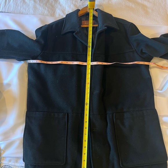 Black pea coat style jacket - Picture 2 of 4